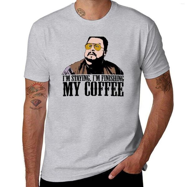 Débardeurs pour hommes Je reste en train de finir mon café Le T-shirt de couleur Big Lebowski T-shirt Anime Chemise à imprimé animal pour garçons Vêtements pour hommes