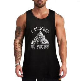 Les débardeurs masculins J'ai grimpé le Mt. Whitney Top Summer Clothes Men Gym pour hommes