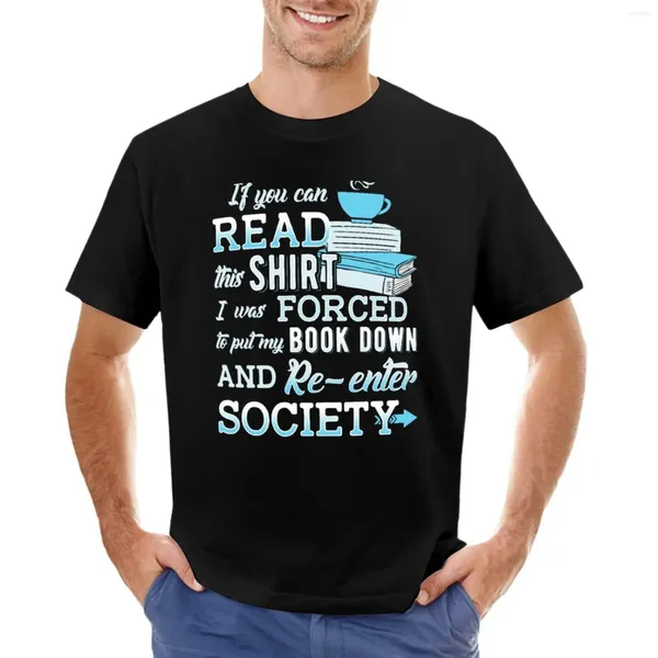 Les débardeurs pour hommes J'ai été obligé de mettre mon livre ... Amateur de livres drôle.T-shirt Vêtements d'été Fan de sport vintage T-shirts noirs pour hommes