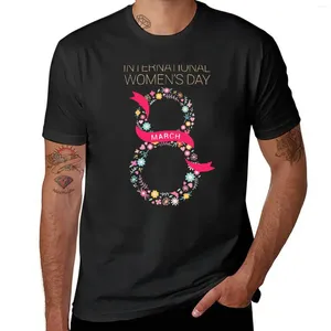 Débardeurs pour hommes Journée internationale de la femme 8 mars T-shirt Vêtements esthétiques Sweat Heavyweights Douanes T-shirts drôles pour hommes