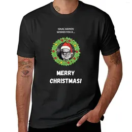 Les débardeurs masculins Isaac Asimov vous souhaitent un joyeux Noël!T-shirt vêtements mignons graphiques T-shirt Sweat Shirts personnalisés hommes