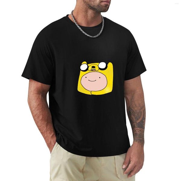 Camisetas de tirantes para hombre ¡Jake el sombrero y Finn humano! Camiseta Camisetas de gran tamaño Camiseta de anime Hombres Manga larga