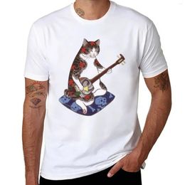 Débardeurs pour hommes Japon Ukijoe Art Banjo Tatouage T-shirt Vêtements esthétiques Garçons Chemise à imprimé animal T-shirts