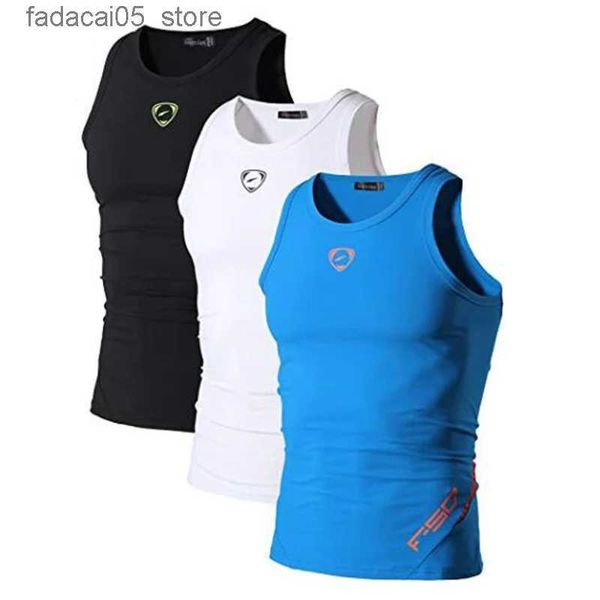 Camisetas sin mangas para hombre Jeansian Paquete de 3 camisetas sin mangas deportivas Camisetas sin mangas Camisas sin mangas para correr Grym Workout Fitness LSL3306 PackA Q240221