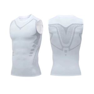 Tanktops voor heren Jeansian Sporttanktops Tanktops voor heren Mouwloze shirts Hardlopen Gymkleding Heren Workout Fitness Slank Compressie Ropa HombreL1218