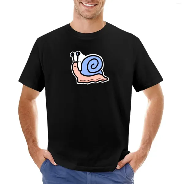 Camisetas sin mangas para hombre, camiseta Just A Little Guy Snail, ropa estética, camisetas gráficas para hombre