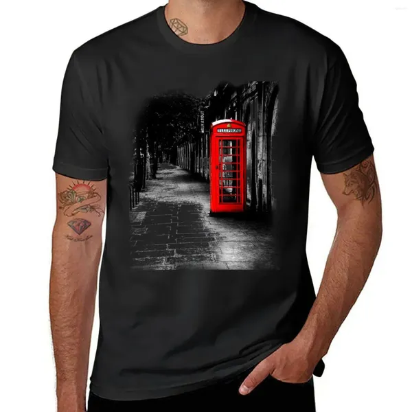 Callas de tanques para hombres Londres Calling - Camiseta Red British Box Camiseta Top de verano Topes vintage Camisetas para hombres