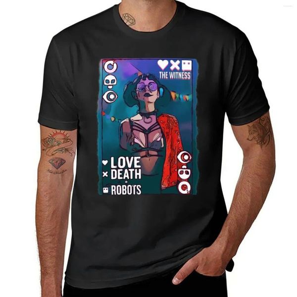 Les débardeurs masculins adorent les robots de la mort - le T-shirt T-shirt Funnys Summer Clothes Top Clothing