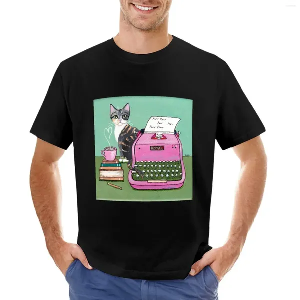Débardeurs pour hommes Note d'amour du chat T-Shirt grande taille t-shirts pour hommes