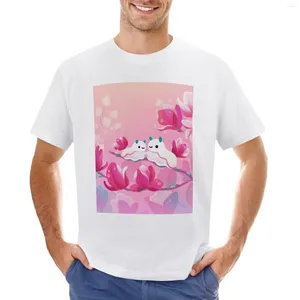 Tops pour hommes T-shirt de limace de mer magnolia