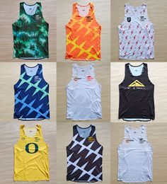 Mannen Tank Tops Marathon Vest Man Snel Running Net Ademend Snelheid Professionele Atleet Track Field Singlet Aanpasbare 230713