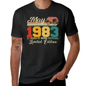 Men tanktops mei 1983 39 jaar van een geweldige limited edition zijn sinds oude vintage geschenken T-shirt snel drogende zomer t-shirts