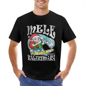 Débardeurs pour hommes Mele Kalikimaka Hawaiian Christmas Hawaii T-Shirt Anime Vêtements Vintage T Shirt Vêtements pour hommes