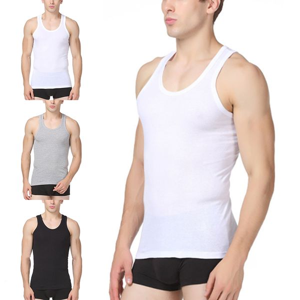 Camisetas sin mangas para hombres Gimnasios para hombres Camiseta sin mangas de verano para hombres Ropa interior para hombres Chaleco de fitness Camisetas de color sólido Camisetas para hombres Ropa para hombres