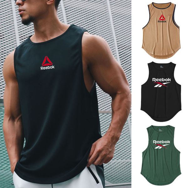 Hommes Débardeurs Hommes Gym Débardeurs Entraînement Musculation Fitness Sans Manches T-shirt Marque Imprimer Plage Sportswear Muscle Gilets pour Homme 230705