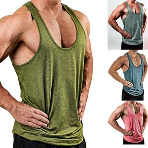 Men's Tank Tops Men Gym Top M XXXL Muscle Sleeveless Mens Shirt Bodybuilding Tanktop Plus Size Clothing Fitness Workout Vest 230724