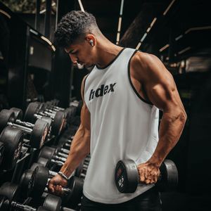 Heren tanktops Mannen mouwloze shirts Tanktops Katoen Basketbal Gym Fitness Sportkleding Ondergoed Kleding Mannen Workout Vest Top 230714