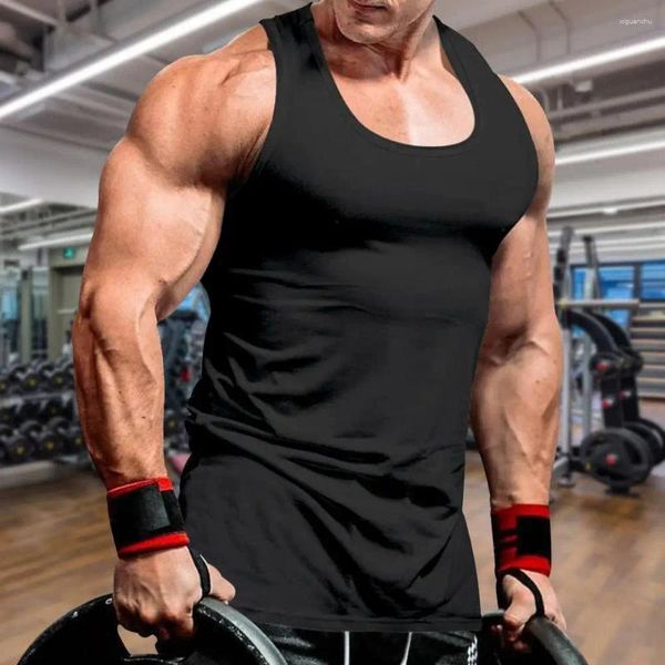 Camisetas sin mangas para hombres Chaleco deportivo para hombres Top de culturismo Compresión sin mangas premium para entrenamientos de fitness intensos Gimnasio ajustado