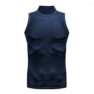 Camisetas sin mangas de verano para hombre, camiseta sin mangas de cuello redondo para hombre, camiseta de Fitness para gimnasio Muscular, chalecos geniales informales con cuello levantado de Muay Thai personalizados