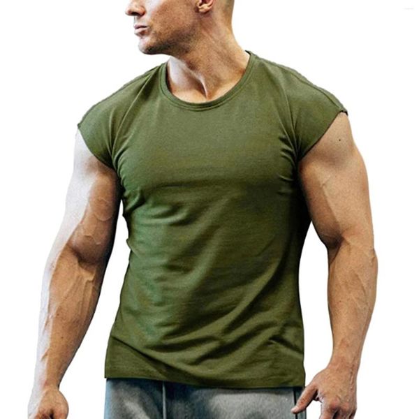 Débardeurs pour hommes Hommes Top Gym Entraînement Fitness Bodybuilding Chemise sans manches Homme Coton Vêtements Sports Singlet Gilet Undershirt