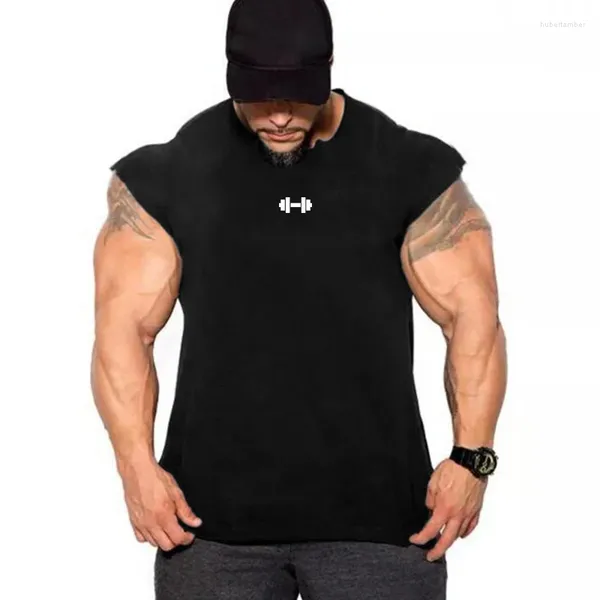 Débardeurs pour hommes Hommes Bodybuilding Gym Fitness Chemise sans manches Homme Stringer Singlet Été Coton Casual Mode Sport Gilet