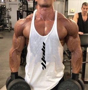 Herentanktops heren gym kleding bodybuilding fitness training mouwloos shirt katoenen spier loopt Vest casual sport singlets 230812