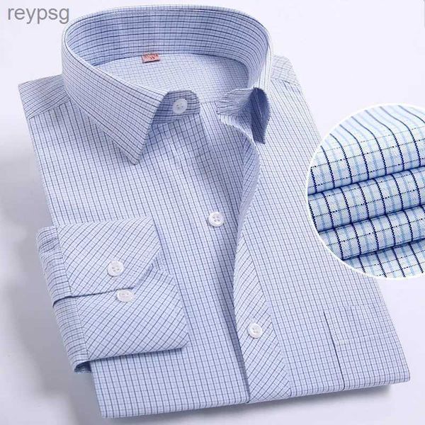 Débardeurs homme chemises pour hommes chemise surdimensionnée décontractée 5XL 6XL 7XL 8XL chemise pour hommes à manches longues vêtements ajustés chemise rayée camisa masculina YQ240131