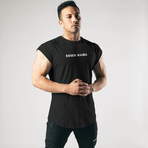 Débardeurs pour hommes Chemises musculaires sans manches pour hommes pour hommes Workout Athletic Gym Fitness Training Bodybuilding Coton Respirant Débardeurs Tee 230706