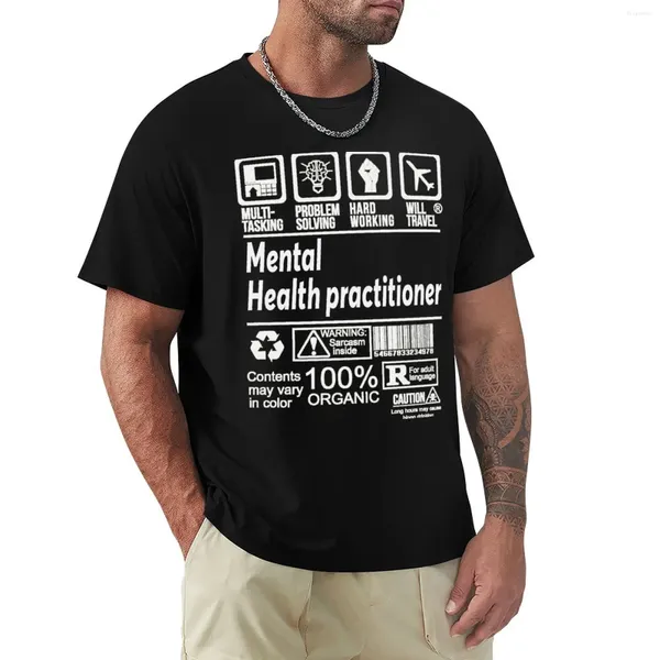 Débardeurs pour hommes Praticien de la santé mentale Résoudre les problèmes Conception T-shirt T-shirts à séchage rapide pour hommes Pack