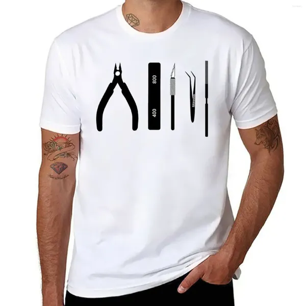 Tobs de débardeur pour hommes outils de construction de modèles - T-shirt noir et blanc Boys T-shirts à séchage rapide HOMMES MENS