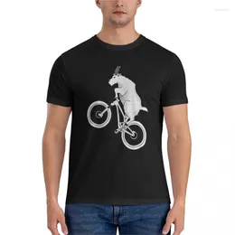 Tanktops voor heren Mountainbike Geit Klassiek T-shirt T-shirt Getailleerde T-shirts voor heren Jongens Dierenprint Heren Grappig