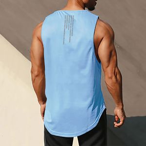 Mannen Tank Tops Muscleguys Gym Tank Top Mannen Bodybuilding Singlet Fitness Stringer Mouwloos Shirt Mesh Sneldrogende Kleding Sportkleding Muscle Vest 230706