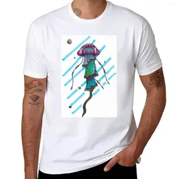 Herentanktops Neon Color Jellyfish T-Shirt Anime Plus Size T Shirts Edition Shirt Graphic Mens Tall