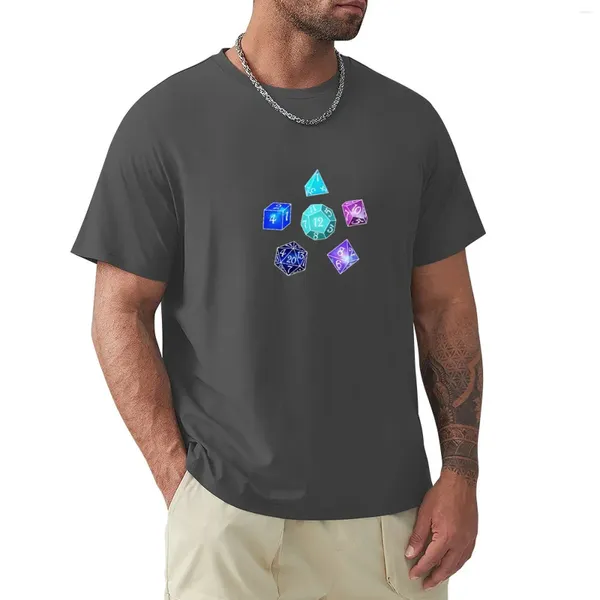 Camisetas sin mangas para hombre Camiseta con dados de neón Camiseta divertida Camiseta de manga corta de gran tamaño para hombre