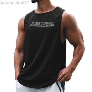 Herren Tank Tops Neue Ankunft Herren Sommer Dünne Streetwear Bequeme Weste American Basketball Lose Mesh Schnell Trocknend Ärmelloses T-shirt L230713