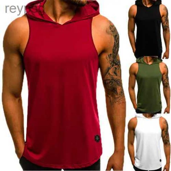 Débardeurs Homme Nouvelle mode Moto Biker à capuche hommes débardeurs Joggers été t-shirt hommes haut sans manches mouche Cool rue haut hommes vêtements M-3XL YQ240131