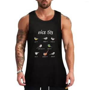 Heren tanktops mooie tieten grappige vogels kijken cadeau voor vogelaar mannen en vrouwen top t-shirt sportkleding kleding