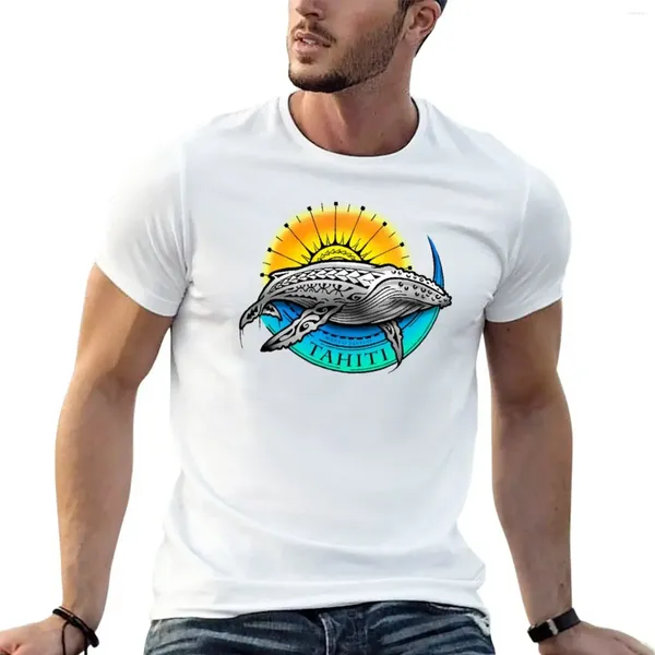 Camisetas de tanques de hombres 'O Tattoo Studio Tahiti Tohora (Ballena) Camiseta Summer Clothing Men Sweet Tamisetas