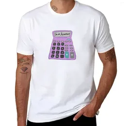 Débardeurs pour hommes Officiel Je suis un comptable Rose Calculatrice Design T-shirt Douanes Vos propres personnalisations T-shirts drôles pour hommes