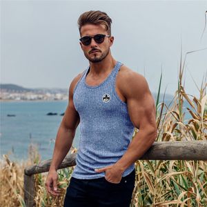 Camisetas sin mangas para hombres Al aire libre Hombre Correr Deporte Sin mangas Camiseta sin mangas Punto Raya vertical Gimnasio Fitness Chaleco Verano Transpirable Secado rápido Camiseta delgada 230621