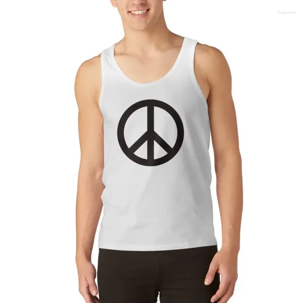 Camisetas sin mangas para hombre, camiseta con símbolo del signo de la paz, accesorios de gimnasio, chaleco sin mangas para hombre, Fitness