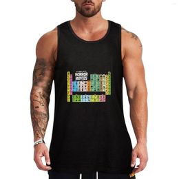 Męskie podkoszulki Układ okresowy horrorów Top Gym Man In T-shirt