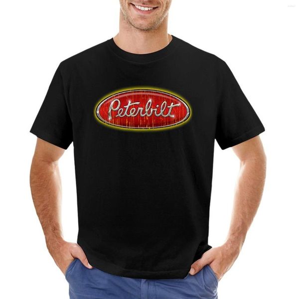 Débardeurs pour hommes Peterbilt Truck Logo T-Shirt T-shirt drôle Chemises personnalisées Concevez vos propres vêtements mignons T-shirts graphiques pour hommes Hip Hop