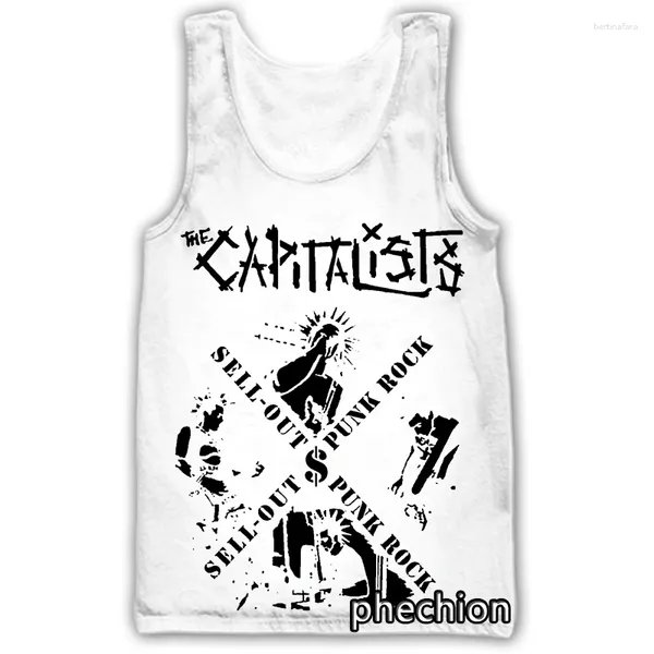 Camisetas sin mangas para hombre Phechion moda hombres/mujeres The Casualties Band 3D impreso chaleco sin mangas ropa de calle hombres sueltos deportivos D165