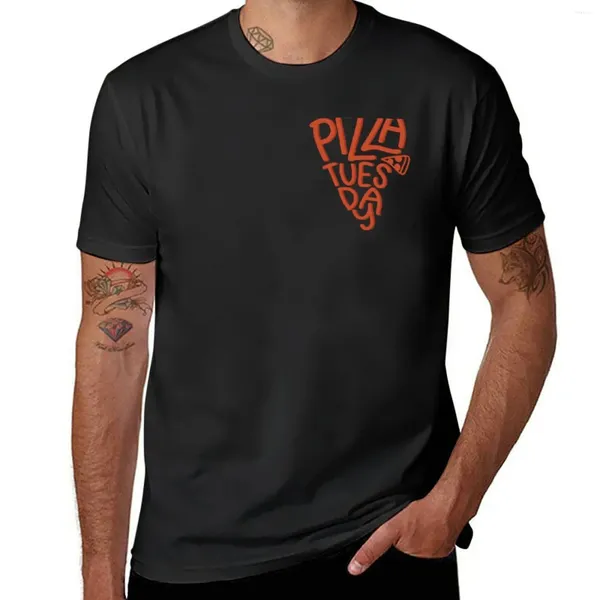 Camisetas sin mangas para hombre, camiseta de Pizza Tuesday, camisetas negras con estampado de animales para niños, camisetas de verano de peso pesado