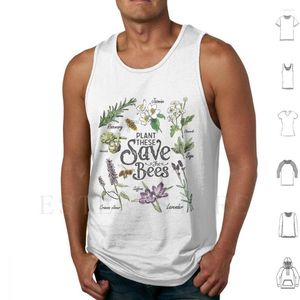 Camisetas sin mangas para hombre, chaleco con regalos para salvar a las abejas, Bienen Rettet Gelb Biene Earth Apicultor Jardinería