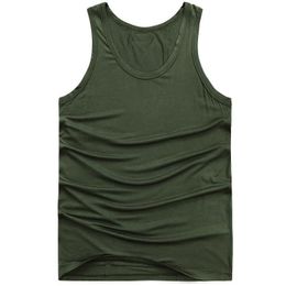 Herentanktops Plus maat M-6xl katoenen tanktops voor mannen Modale workout Vesten Gym Kleding Zomer Streetwear Mouwloze Undershirts Man 230522