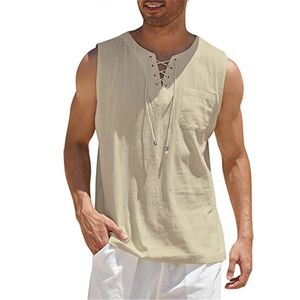 Hommes Débardeurs Plus La Taille Été V necek Chemises Top Couleur Unie Mode Hommes Gilet Hawaii Sans Manches Chemise Poids Léger Homme Vêtements 230704