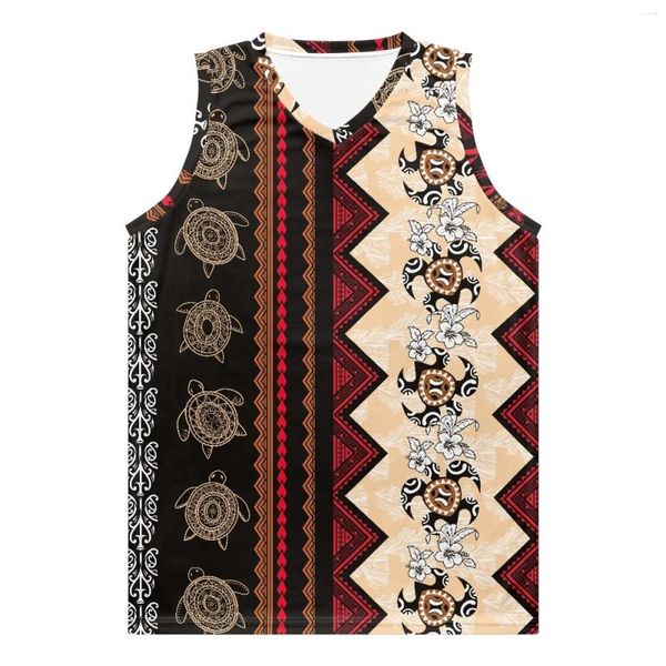 Débardeurs pour hommes Tribal polynésien Samoan Totem tatouage Samoa imprime mode maillot de basket-ball athlétique choix multiples