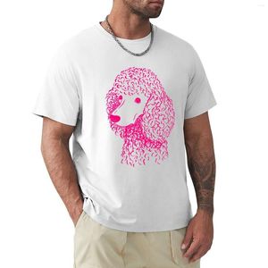 Débardeurs pour hommes caniche (bleu clair et rose) T-Shirt chemise à séchage rapide garçons imprimé Animal t-shirts personnalisés hommes